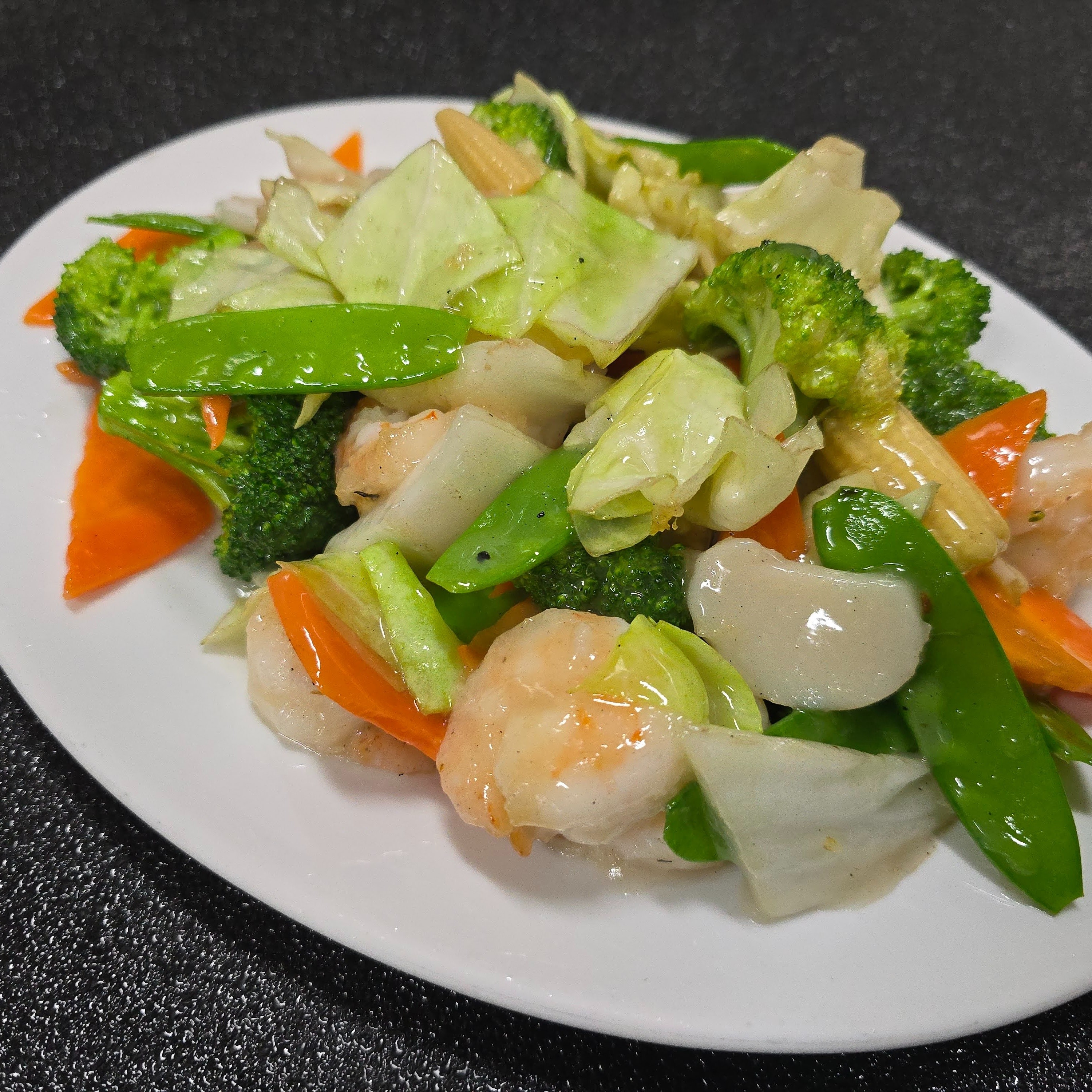 Sauteed Shrimp with Mixed Vegetables