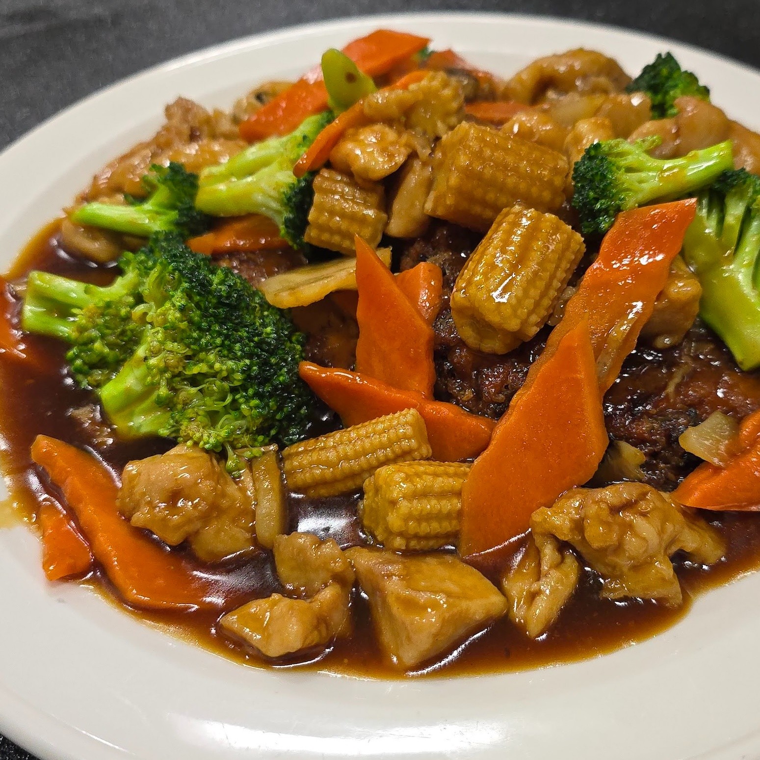Chicken, Beef or Pork Egg Foo Young